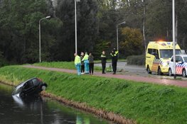 Auto te water in Purmerend