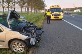 Ongeval op A7, auto total loss
