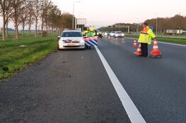 Ongeval op A7, auto total loss
