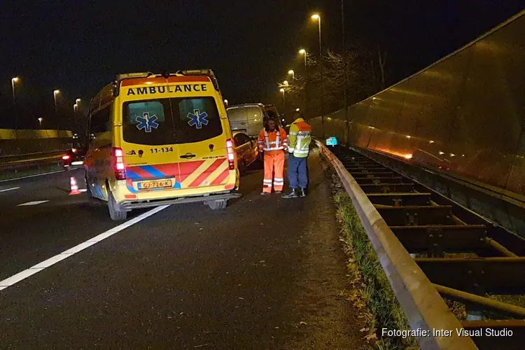 Aanhouding na botsing op A7