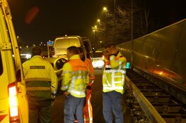 Aanhouding na botsing op A7