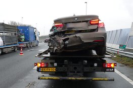 Auto crasht op A7