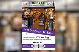 Slijterij Arthur & Co 10 jarig bestaan