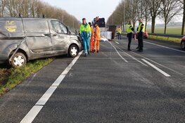 Aanhanger geschaard op A7