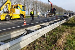 Aanhanger geschaard op A7