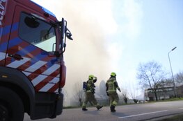 Vrachtwagen in de brand