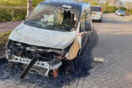 Bestelbus in brand in Purmerend