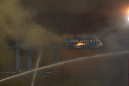 Grote brand in voormalig wijkcentrum
