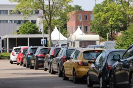 File voor coronateststraat