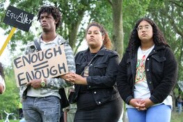 Antiracismeprotest in gemoedelijke sfeer