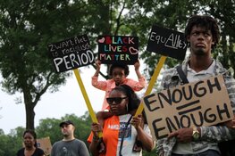 Antiracismeprotest in gemoedelijke sfeer