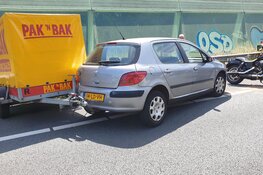 Ongeval op A7: motorrijder gewond