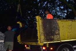 Bromfietser te water in Purmerend