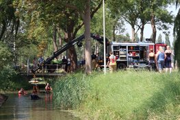 Brandweer uren bezig met paard te water