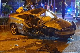 Wilde achtervolging eindigt in ongeluk