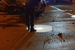 Wilde achtervolging eindigt in ongeluk