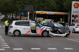 Politie voertuig betrokken bij ongeval Purmerend