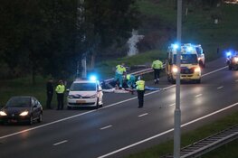 Traumaheli op snelweg A7: motorrijder naar ziekenhuis