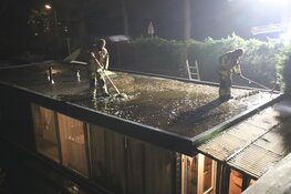 Zinkende woonboot in Zuidoostbeemster