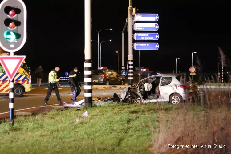 Twee gewonden bij ernstig ongeval in Purmerend
