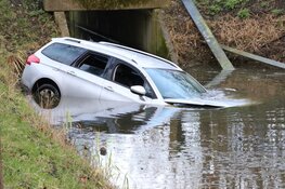 Auto te water gereden in Purmerend