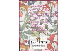 Tot eind februari 20% korting bij Annette&#39;s Gordijnen en Vloeren