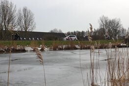 Hond en eigenaresse te water in Purmerend