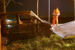 Automobilist tegen boom in Middenbeemster