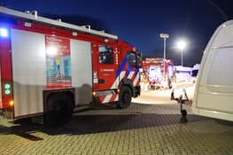Caravan in brand bij caravanbedrijf in Purmerend