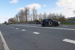 Veel schade bij ongeval op N244 nabij Middenbeemster