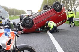 Bestuurder gewond bij ongeval op de A7 ter hoogte van Middenbeemster