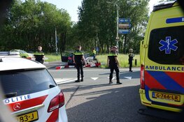 Auto gecrasht op afrit A7
