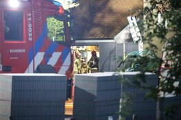 Brand in schuur bij watertoren Kwadijk