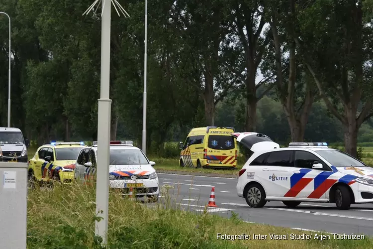 Ongeval met blikschade op N244