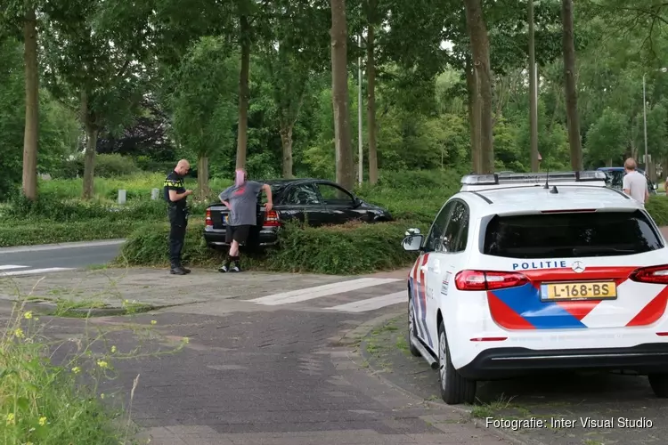 Botsing op rotonde in Purmerend