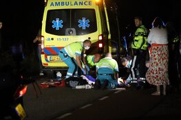 Klein drama in Purmerland: scooter ten val en trauma-piloot raakte gewond