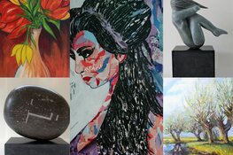 Wandel eens langs kunst in de etalages van Purmerend