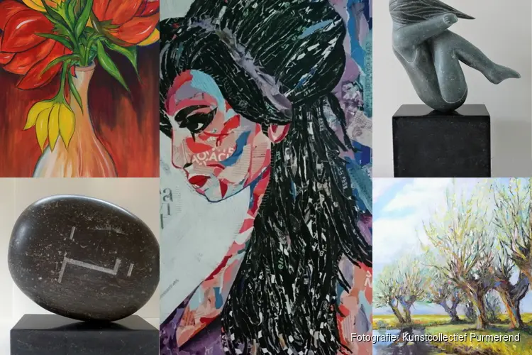 Wandel eens langs kunst in de etalages van Purmerend