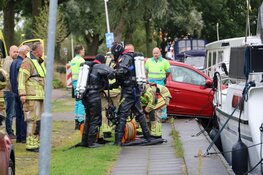 Auto bijna van kade gereden in Purmerend