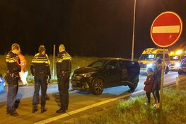 Spookrijdster veroorzaakt ongeluk op afrit A7