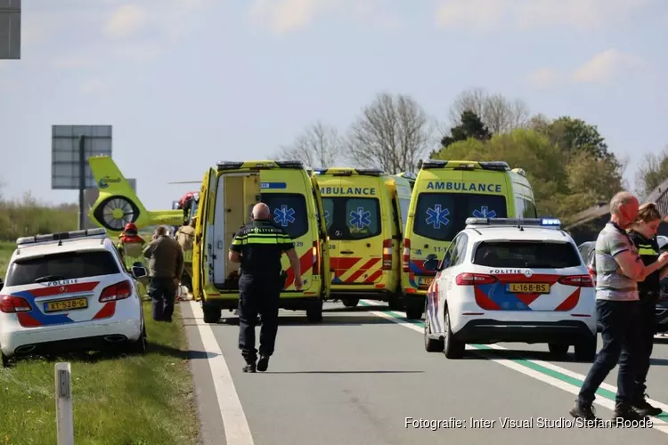 Twee gewonden bij zwaar ongeval in Middenbeemster