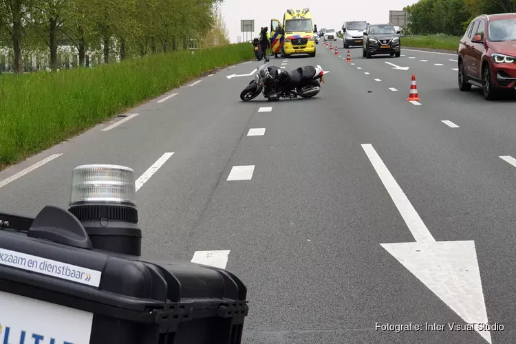 Motorrijder gewond in Purmerend