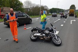 Motorrijder gewond in Purmerend