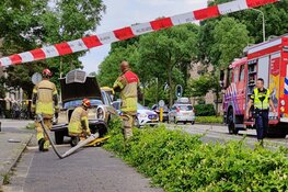 "Oldtimer" rijdt lantaarnpaal uit de grond bij ongeluk in Purmerend