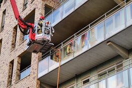 Gordijnen in brand in wooncomplex Purmerend