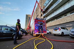 Gordijnen in brand in wooncomplex Purmerend