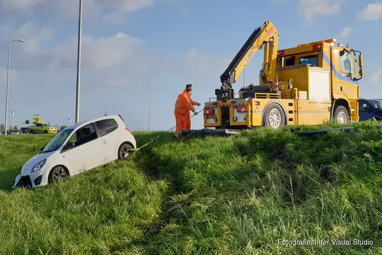 Eenzijdig ongeluk op A7 bij Beets