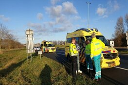 Gezin met kinderen naar ziekenhuis na botsing op A7