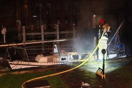 Bootje in brand in Purmerend
