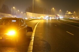 Ongeluk met vier auto's op A7 bij Purmerend